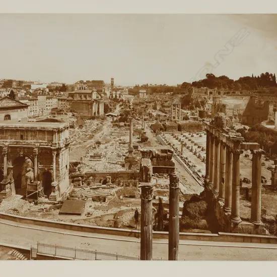 Unidentified photographer 'View of the Roman Forum from the Capitoline Hill about 1900',